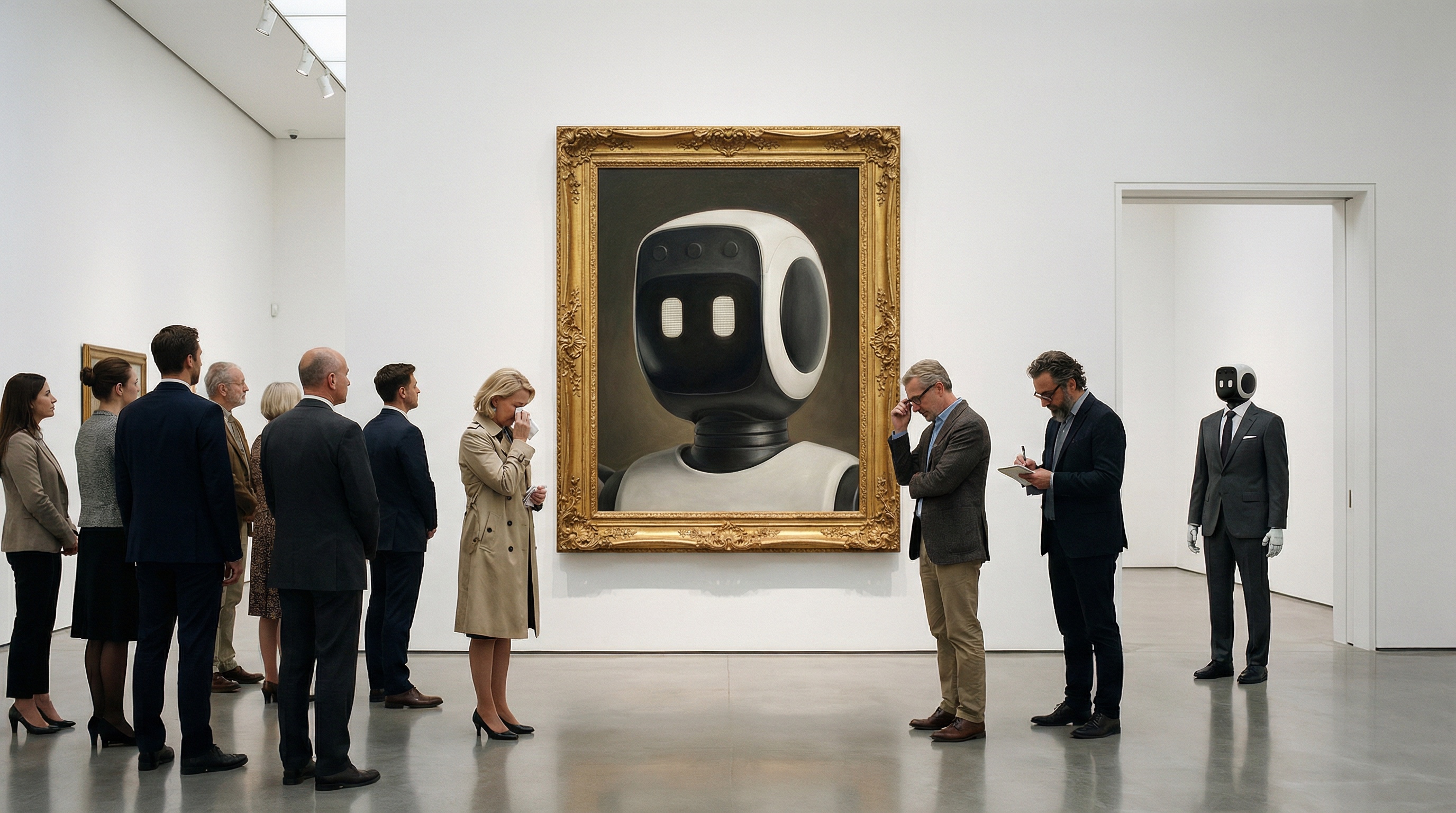 Wybe at the art gallery