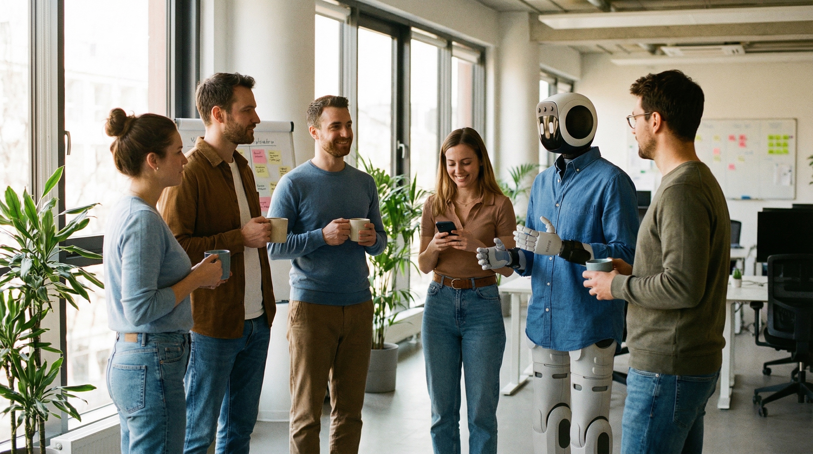 Wybe on coffee break